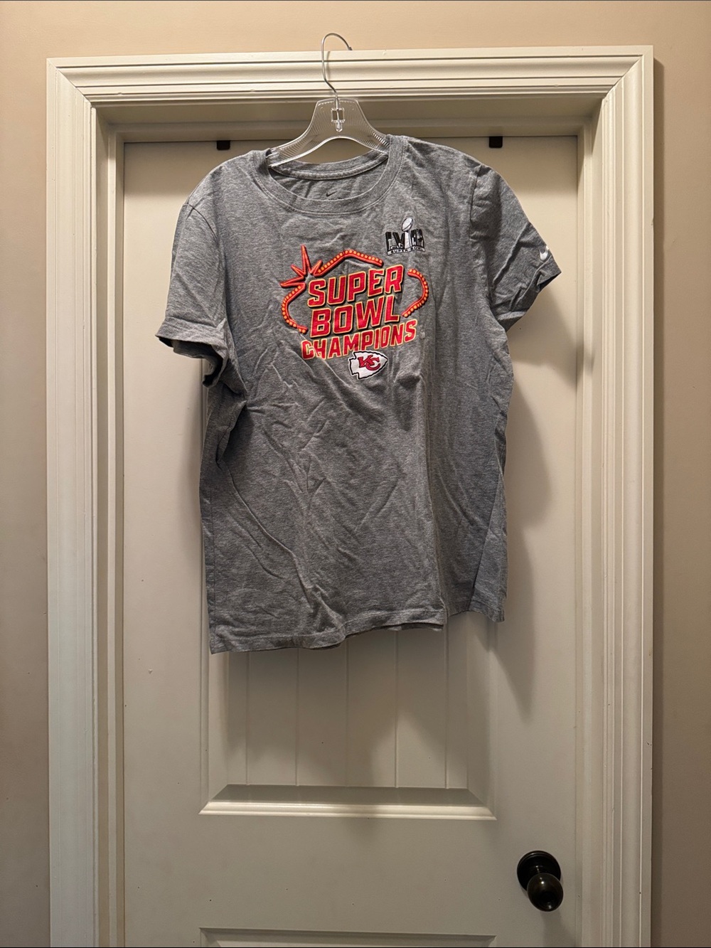 Nike Gray Super Bowl Champions Short Sleeve Tee
